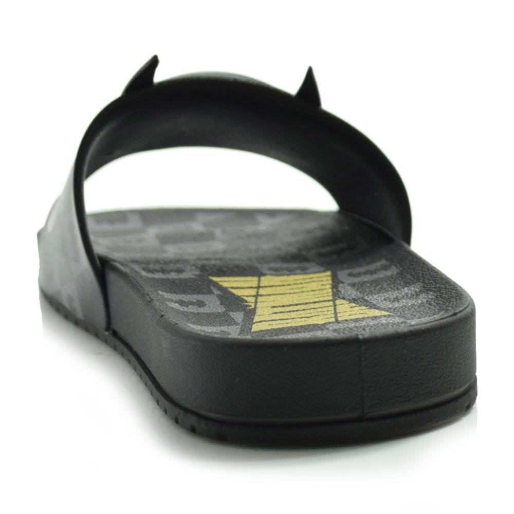 Chinelo Slide Infantil Masculino Grendene Preto 4