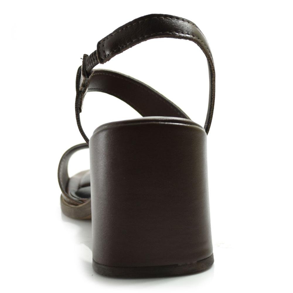 Sandália de Salto Feminina Tanara Marrom 4