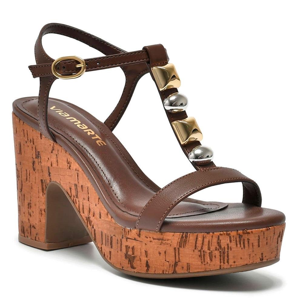 Sandália Plataforma Feminina Via Marte