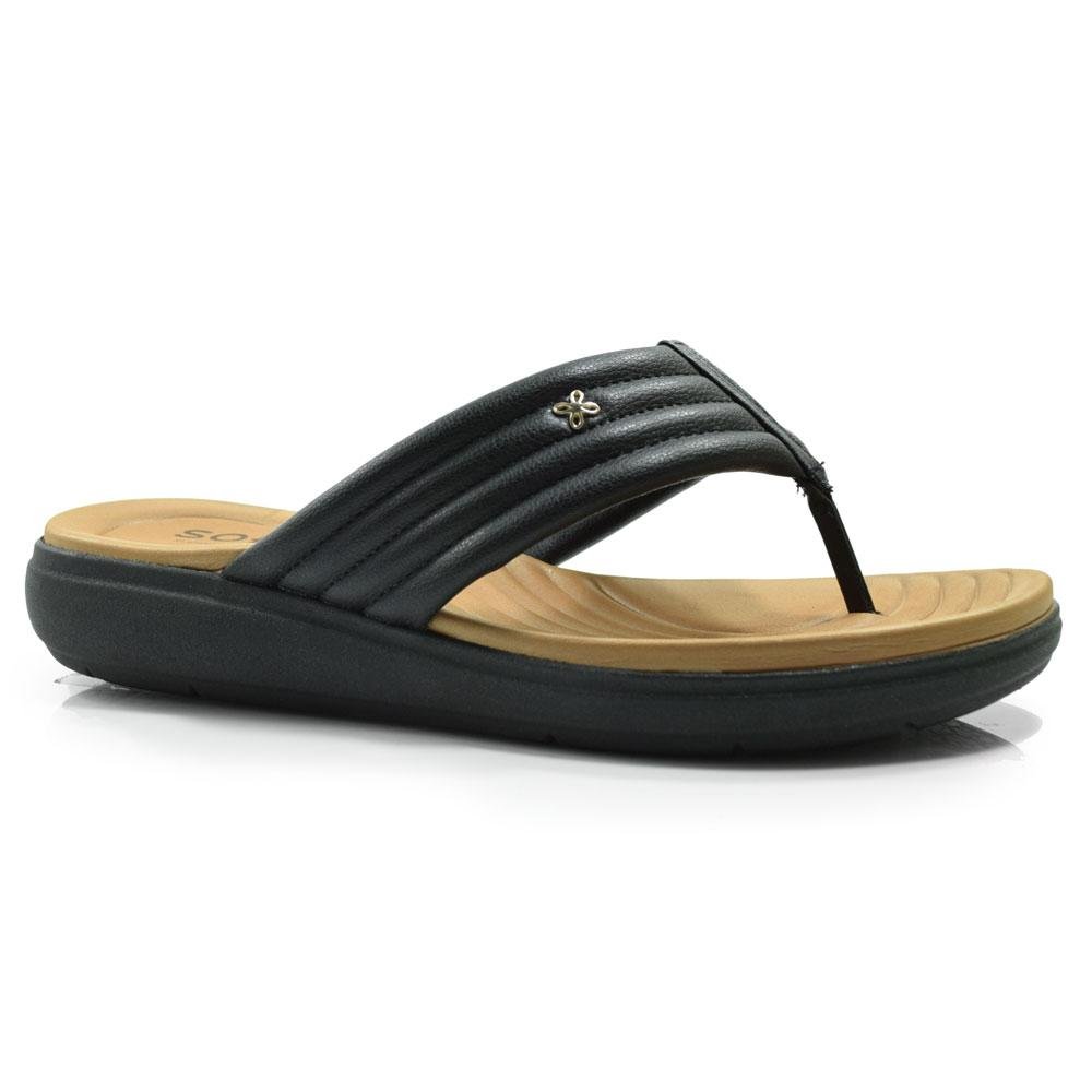 Sandália Rasteira Feminina Softli 10005.10024