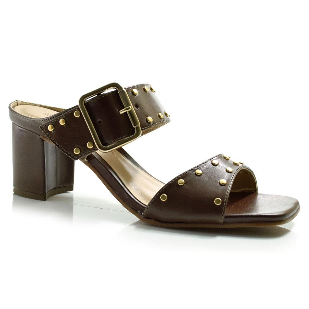 Tamanco de Couro Feminino Suzzara