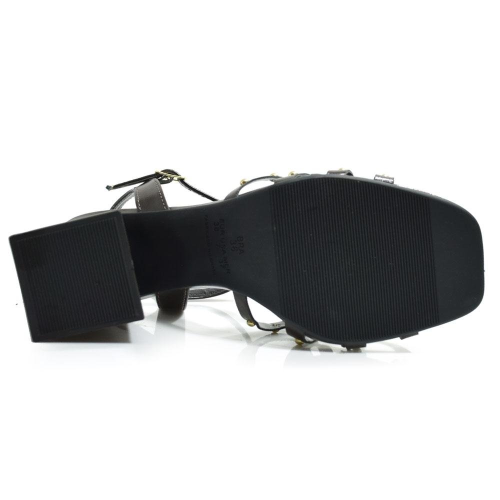 Sandália de Salto Bloco Feminina Cazzualen Marrom 7