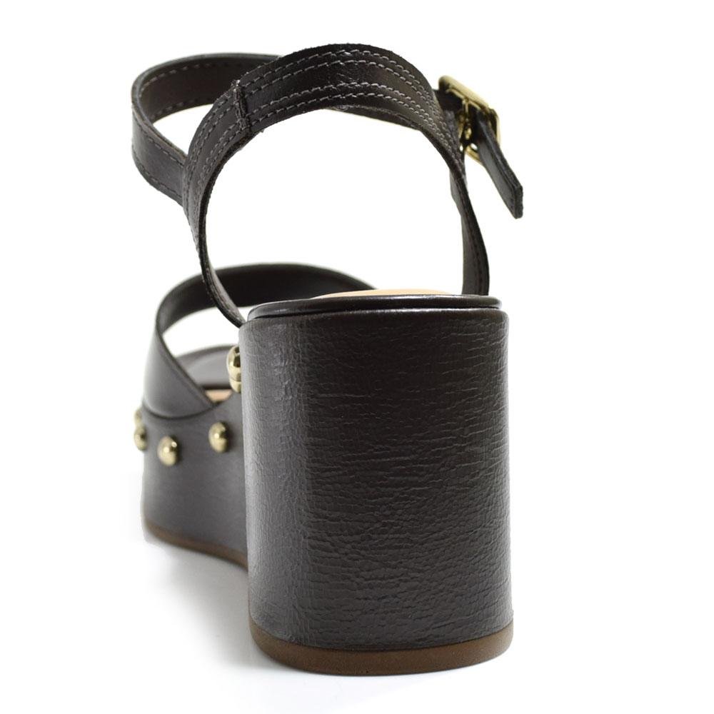 Sandália Anabela Marrom Dakota Marrom 4