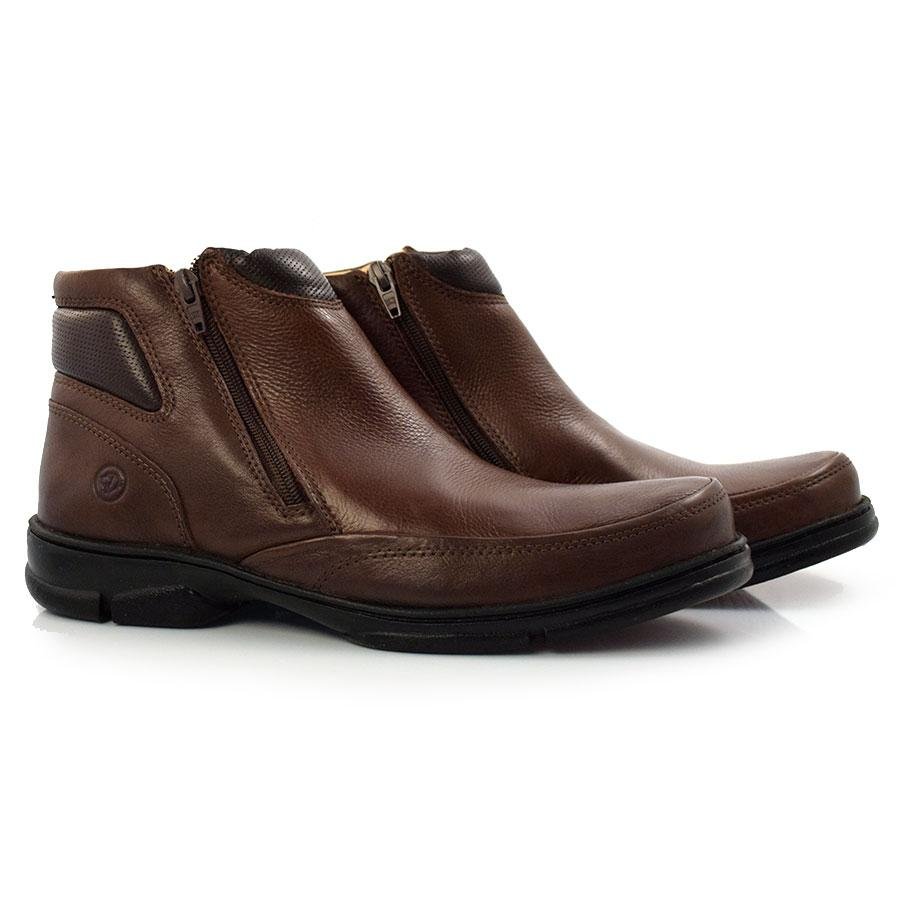 Bota Masculina de Couro Anatomic Gel 7887 Marrom 2