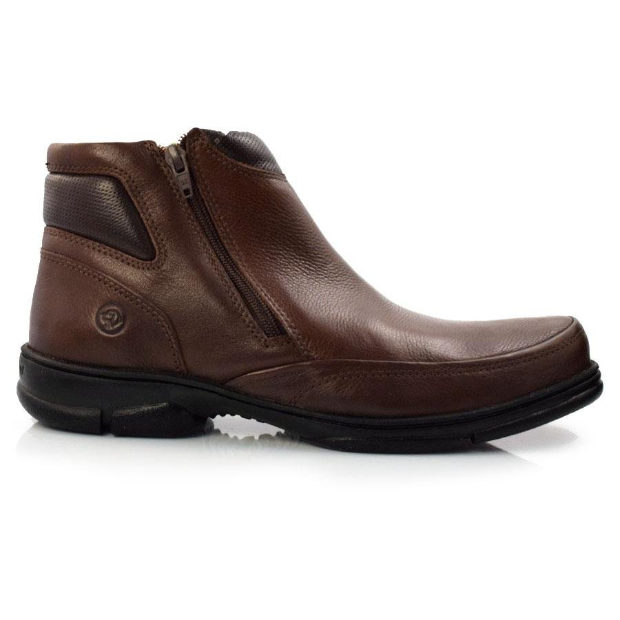 Bota Masculina de Couro Anatomic Gel 7887 Marrom 3