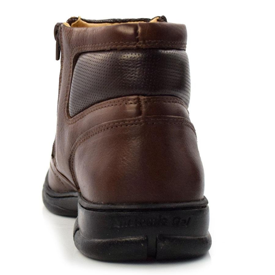 Bota Masculina de Couro Anatomic Gel 7887 Marrom 4