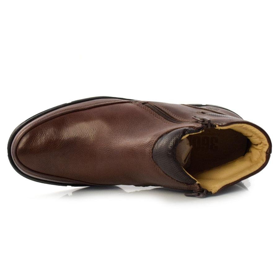 Bota Masculina de Couro Anatomic Gel 7887 Marrom 6