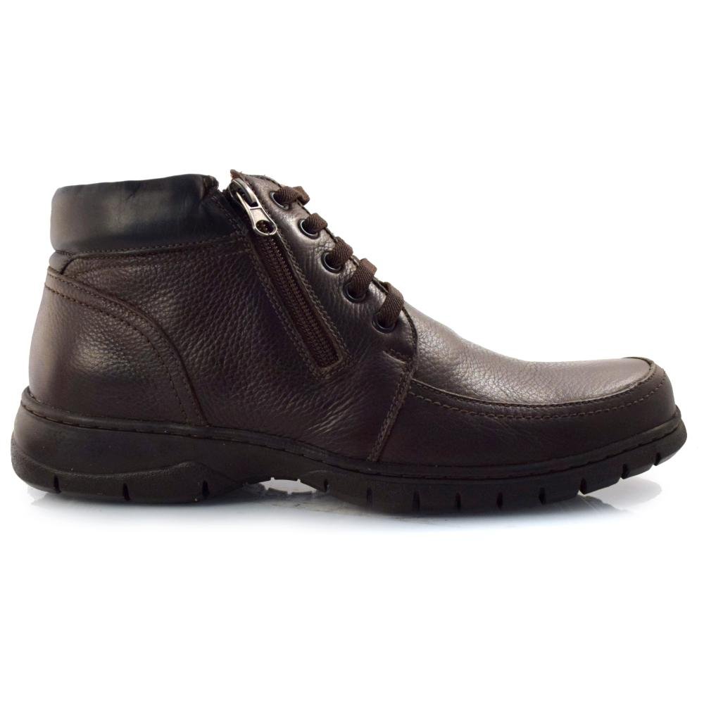 Coturno Masculino de Couro Anatomic Gel 360 7981 Marrom 4