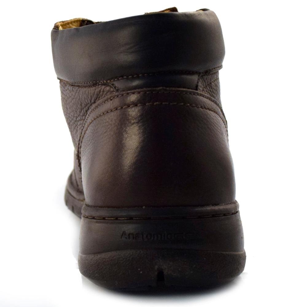 Coturno Masculino de Couro Anatomic Gel 360 7981 Marrom 5