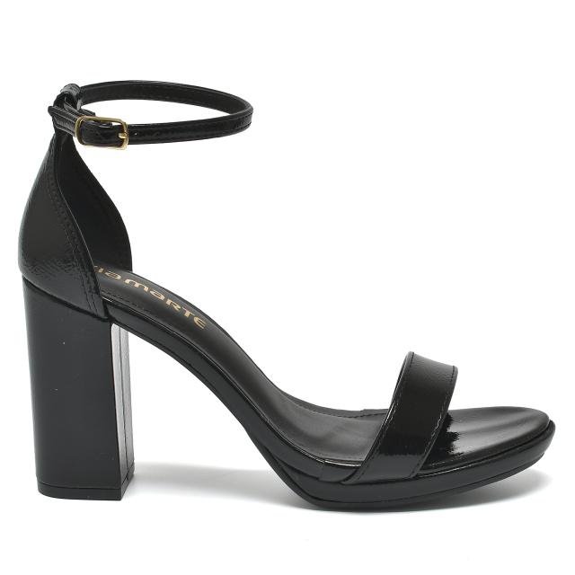 Sandália de Salto Bloco Feminina Via Marte Preto 2