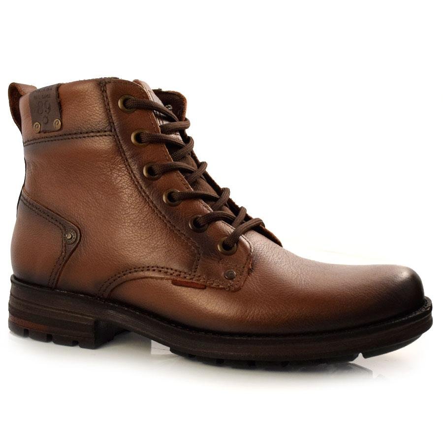 Coturno Masculino de Couro Pegada 181305