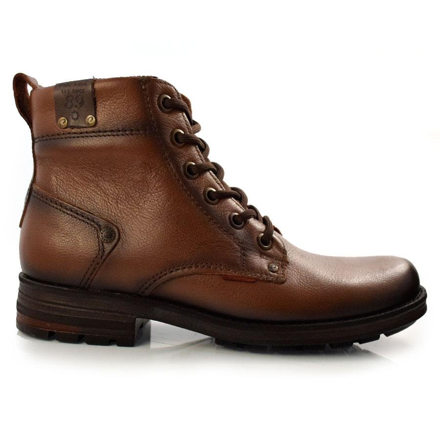 Coturno Masculino de Couro Pegada 181305 Marrom 3
