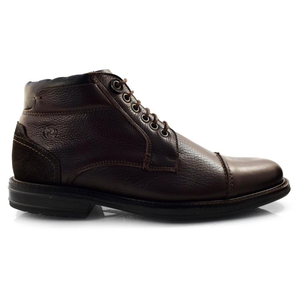 Coturno Masculino de Couro Anatomic Gel Prime 8782 Marrom 3