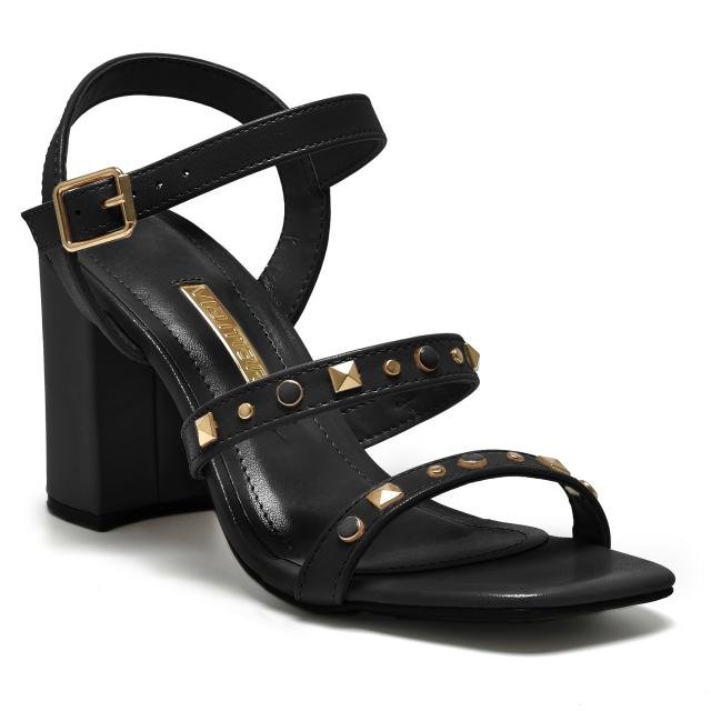 Sandália de Salto Bloco Feminina Via Marte