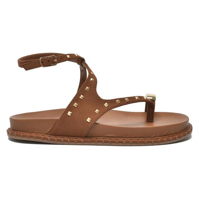 Sandália Papete Feminina Via Marte Marrom 2