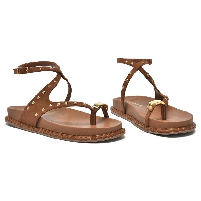 Sandália Papete Feminina Via Marte Marrom 3