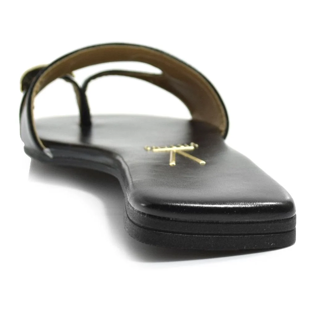 Sandália Rasteira Feminina Vizzano Preto 4