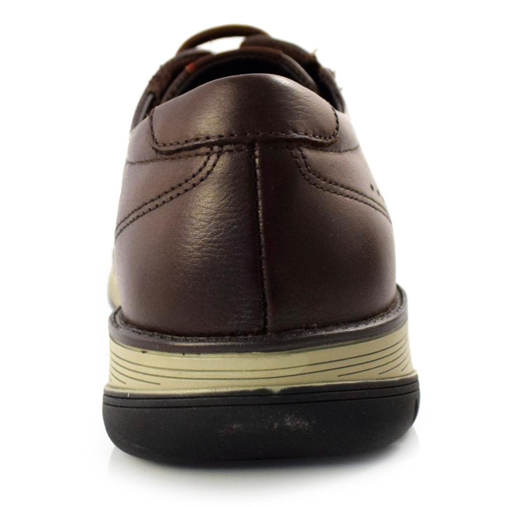 Sapato Social Masculino de Couro Ferracini Fluence 5550 Marrom 4