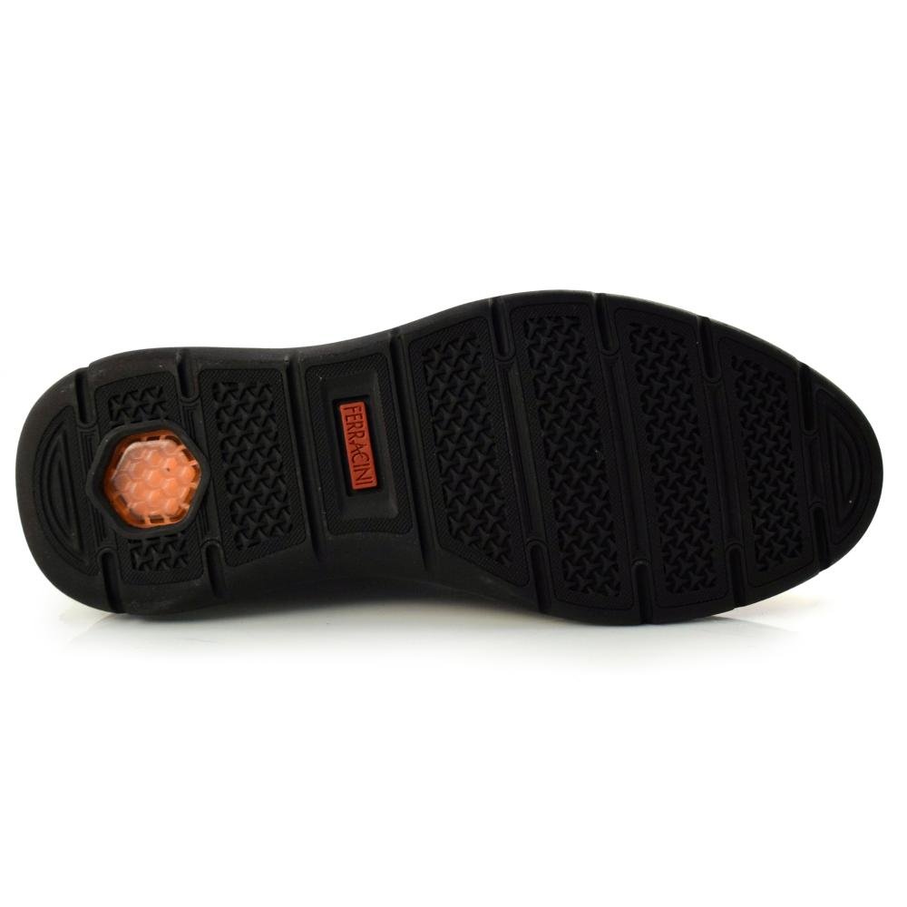 Sapato Social Masculino de Couro Ferracini Fluence 5550 Marrom 7