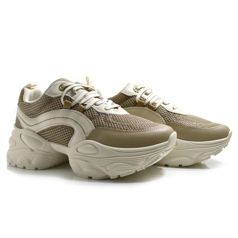 Tênis Casual Feminino Ramarim Bege 2