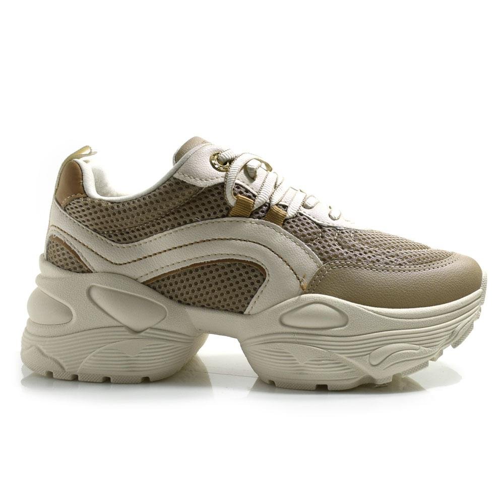 Tênis Casual Feminino Ramarim Bege 3