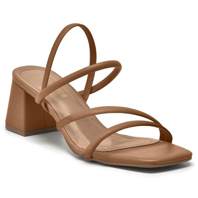 Sandália de Salto Bloco Feminina Via Marte 