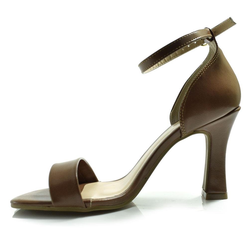 Sandália de Salto Feminina Cazzualen 339.6203 Marrom 5