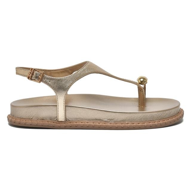 Sandália Papete Feminina Via Marte Dourado 2