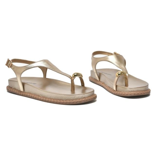 Sandália Papete Feminina Via Marte Dourado 3