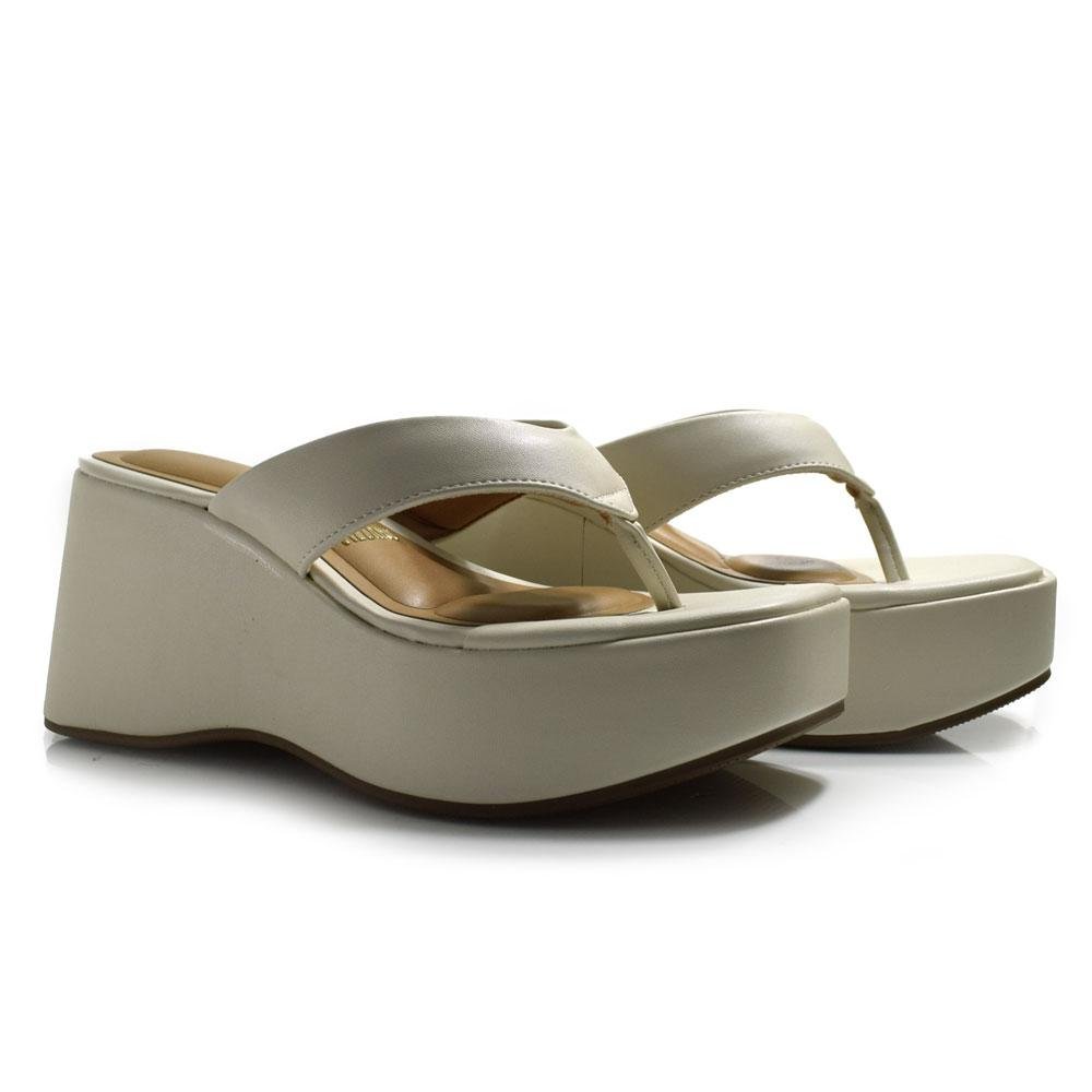 Tamanco Plataforma Feminino Vizzano Branco 2