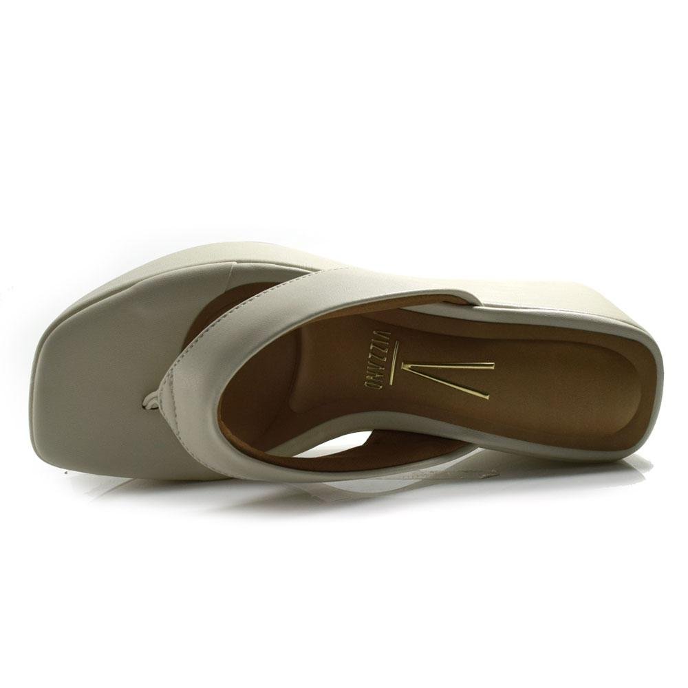 Tamanco Plataforma Feminino Vizzano Branco 6