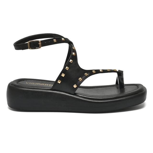 Sandália Papete Feminina Via Marte Preto 2