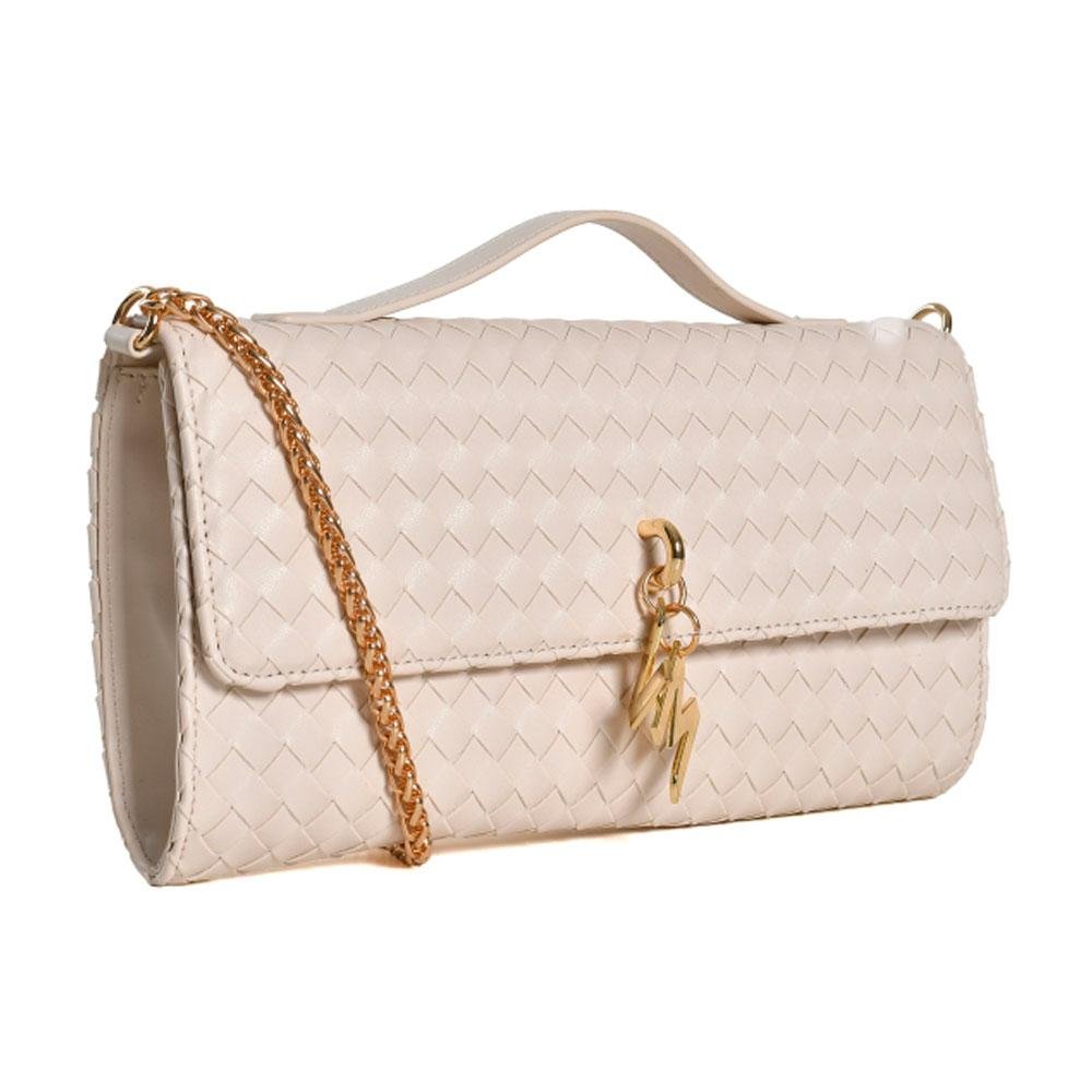 Bolsa Clutch Feminina Via Marte Off White 2