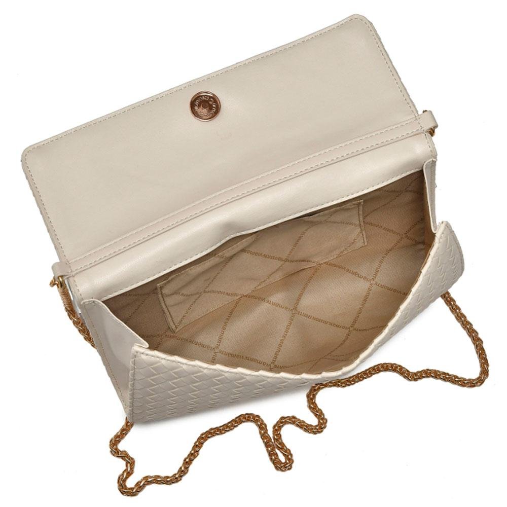 Bolsa Clutch Feminina Via Marte Off White 4