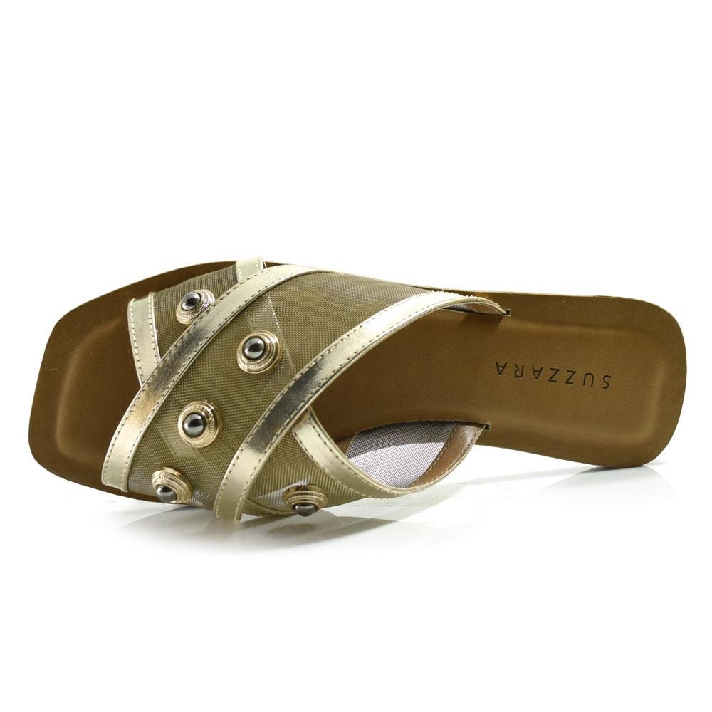 Rasteira Feminina Suzzara Dourado 6