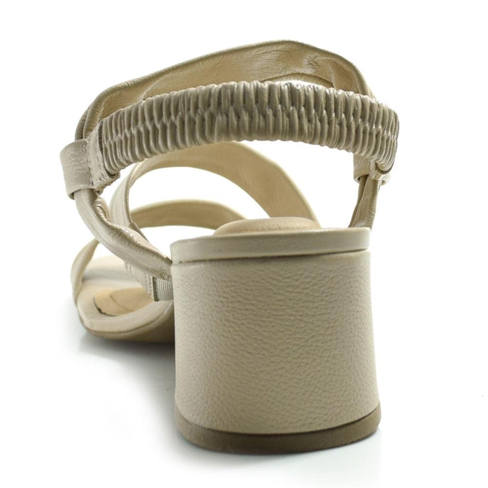 Sandália de Salto Bloco Feminina Suzzara Branco 3