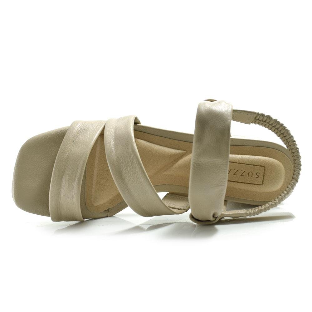 Sandália de Salto Bloco Feminina Suzzara Branco 5