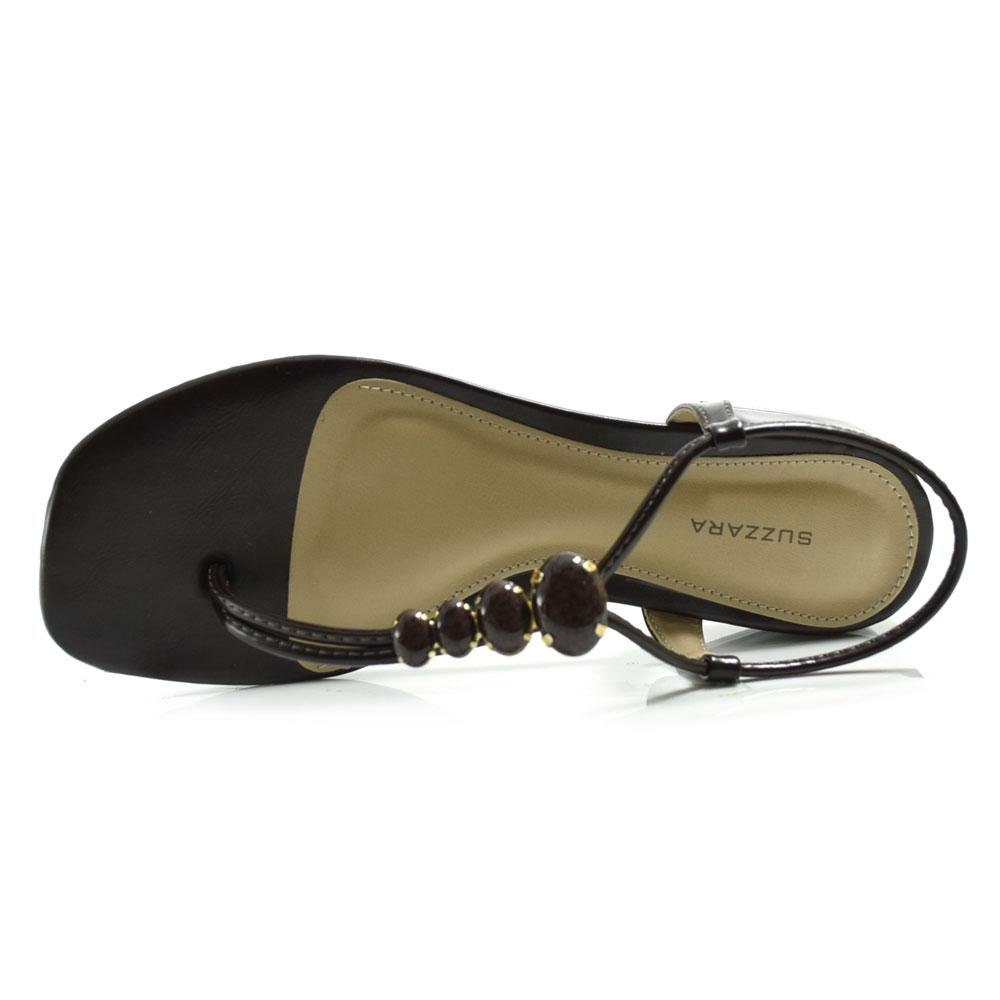 Sandália de Salto Bloco Feminina Suzzara Marrom 6