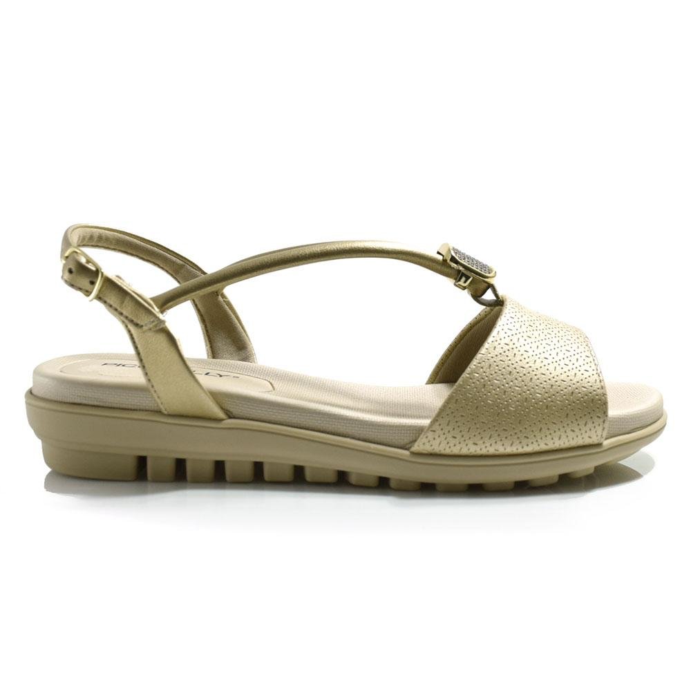 Sandália Feminina Piccadilly Dourado 3