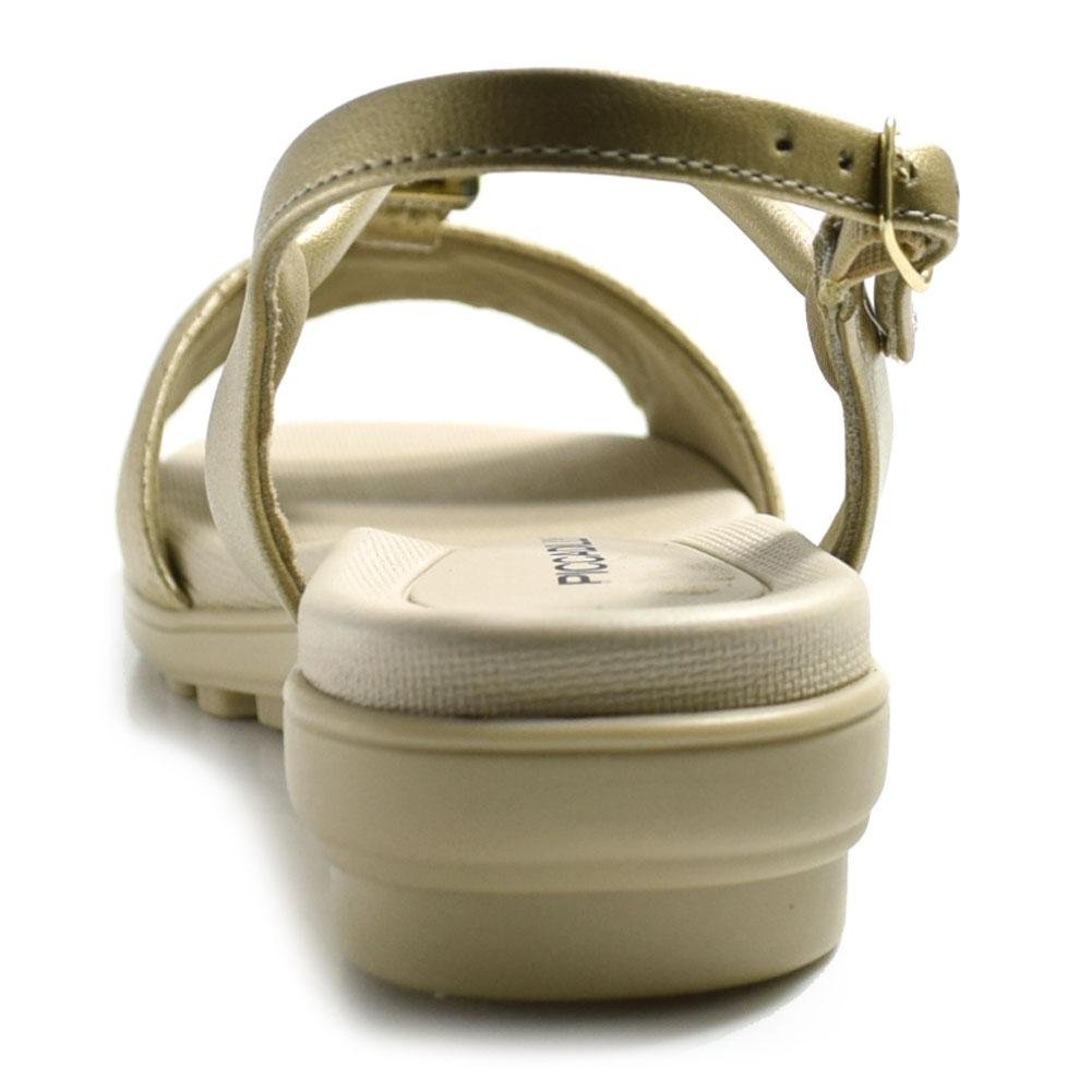 Sandália Feminina Piccadilly Dourado 4