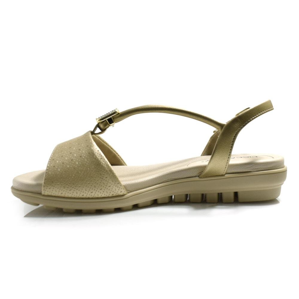 Sandália Feminina Piccadilly Dourado 5