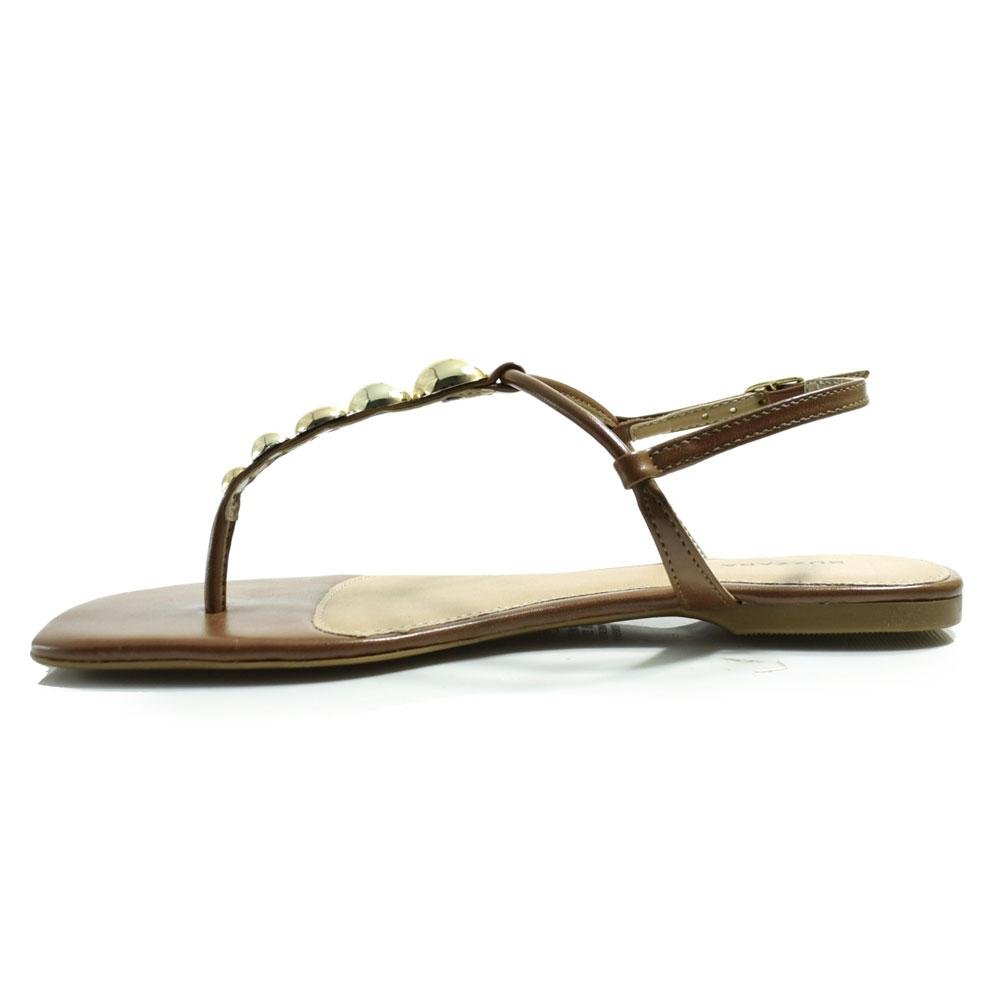 Sandália Rasteira Feminina Suzzara Marrom 5