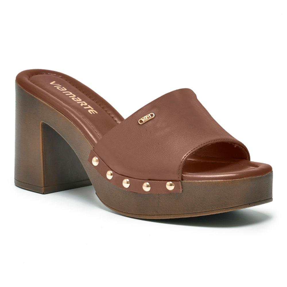 Tamanco Plataforma Feminino Via Marte