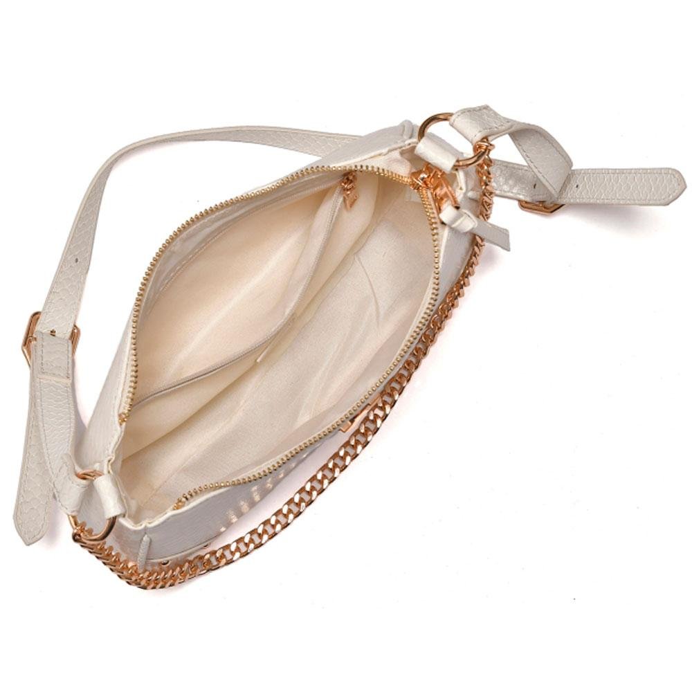 Shoulder Bag Feminina Via Marte Branco 4