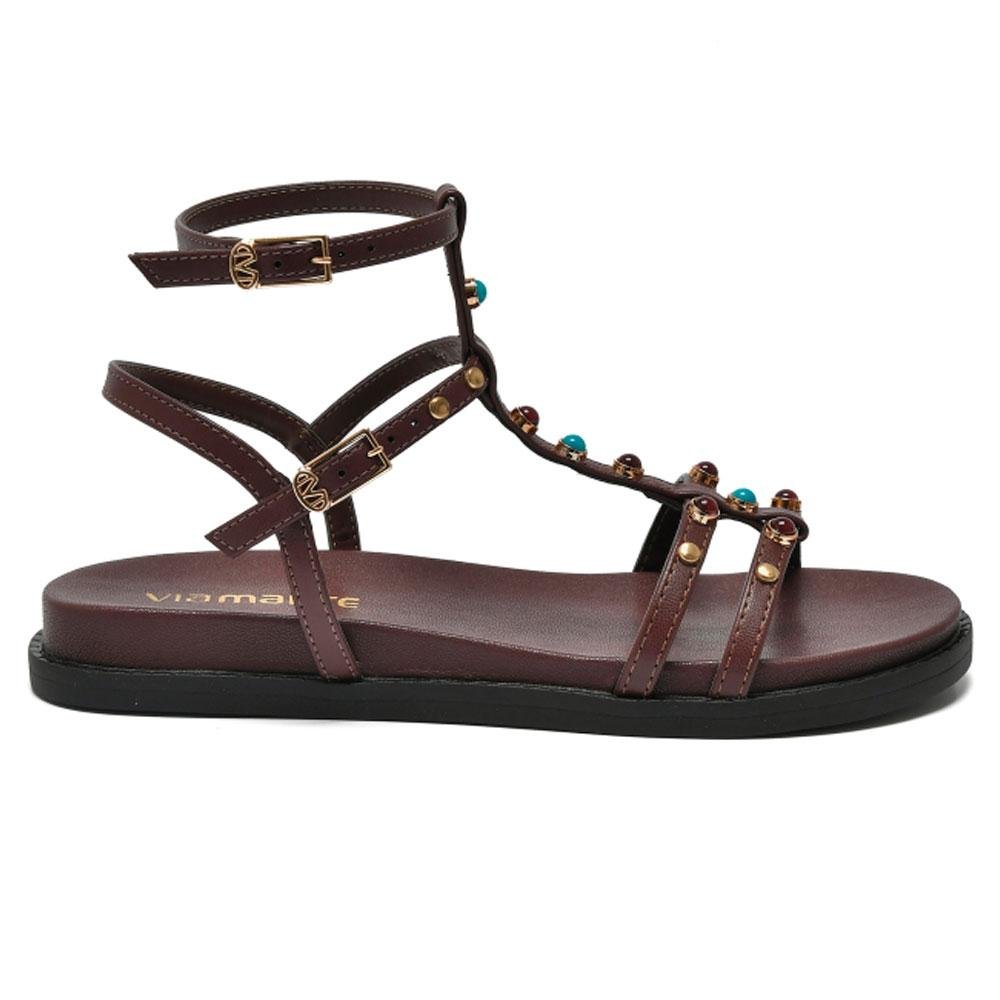 Papete Feminina Via Marte 107-035-07 Marrom 3