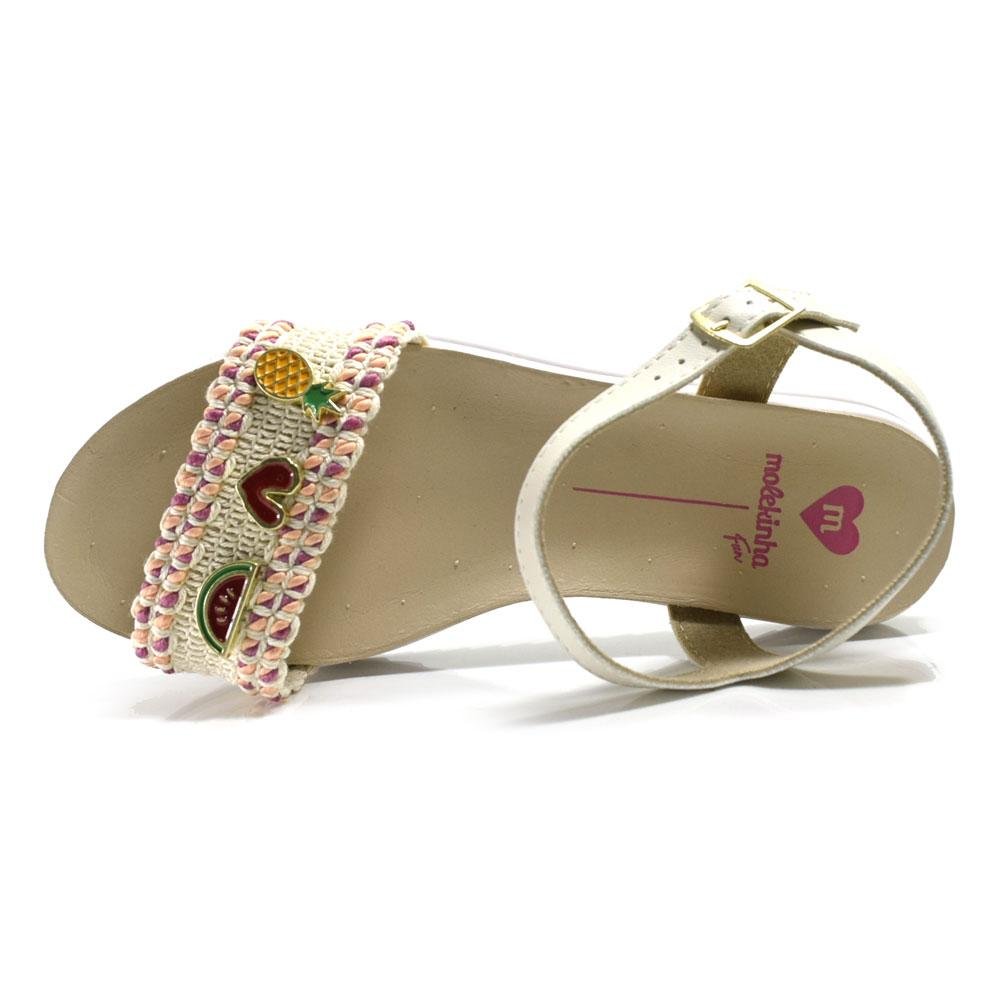 Papete Infantil Molekinha do 26 ao 34 Off White 6