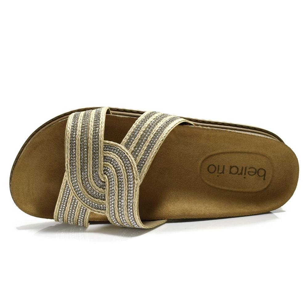 Papete Feminina Beira Rio Bege 6