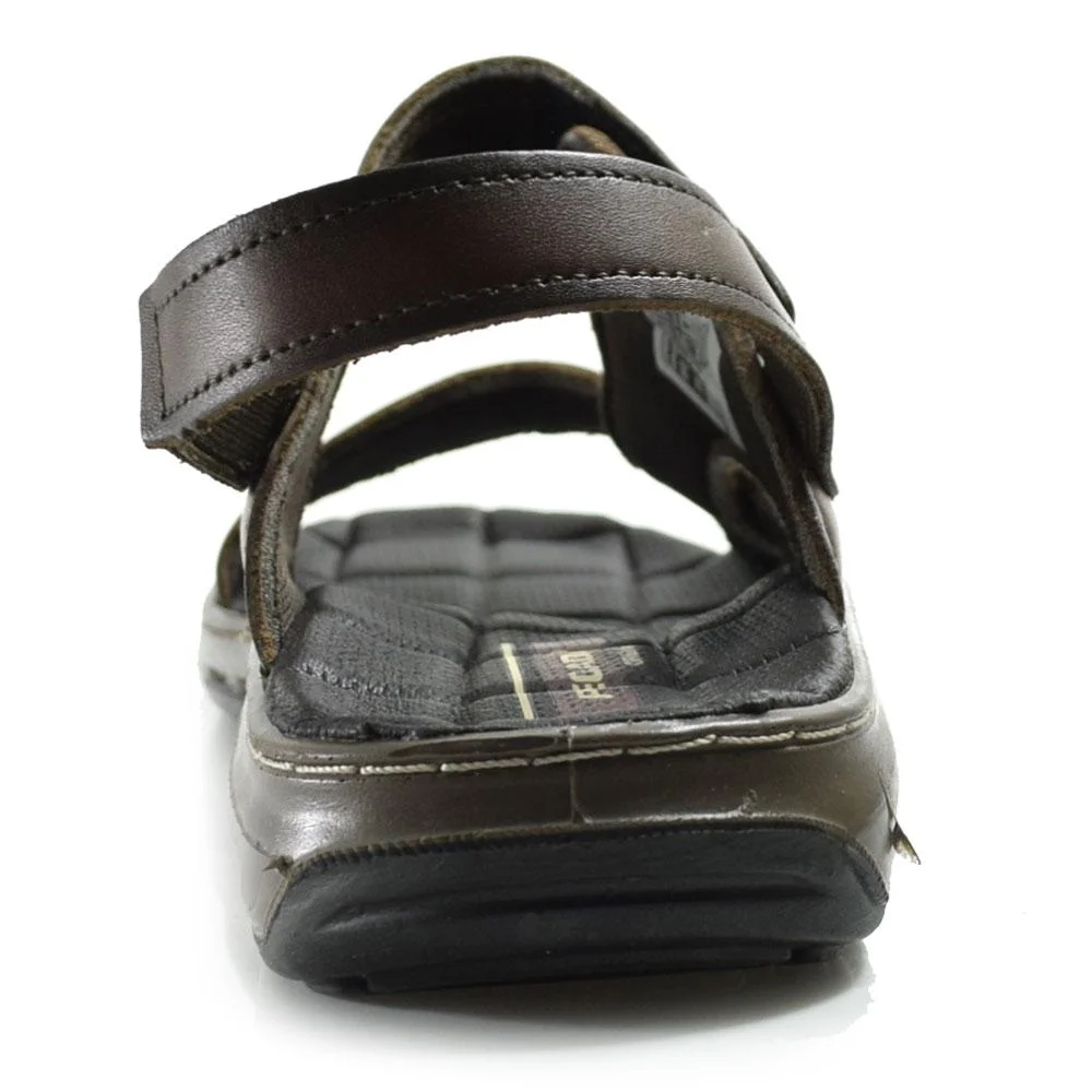 Sandália de Couro Masculina Pegada  Marrom 4