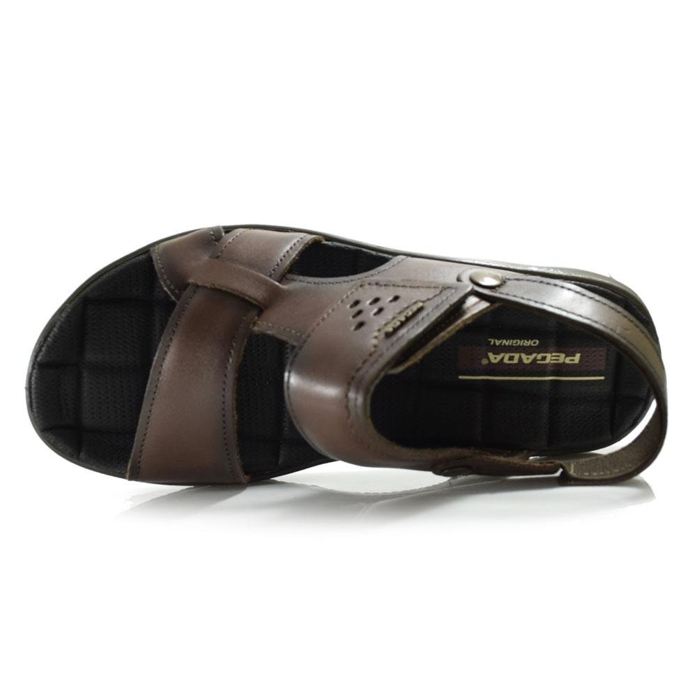 Sandália de Couro Masculina Pegada  Marrom 6