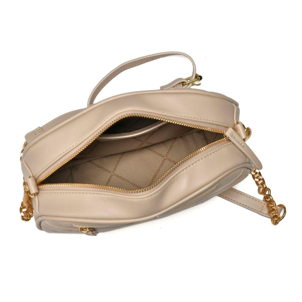 Bolsa Crossbody Feminina Via Marte Creme 4